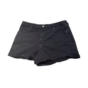 Universal Threads Women's High-Rise 90's Cutoff Black Jean Denim Shorts Size 17R